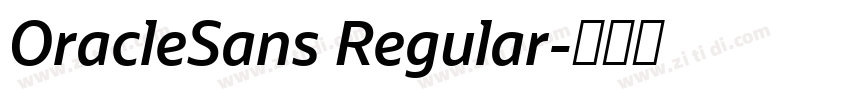 OracleSans Regular字体转换